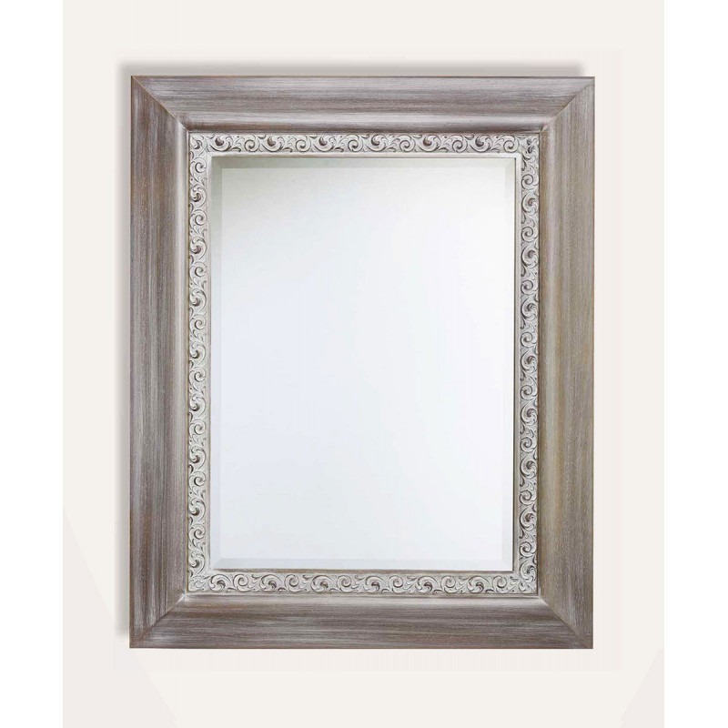 3357 Wooden + wood pulp mirror frame, gold or silver leaf as photo handmade finished 3357 Wooden + wood pulp mirror frame, gold or silver leaf as photo handmade finished
