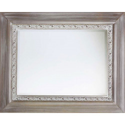 3357 Wooden + wood pulp mirror frame, gold or silver leaf as photo handmade finished