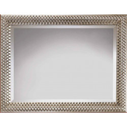 3359 Wooden + wood pulp mirror frame, gold or silver leaf handmade finished