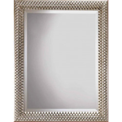 3359 Wooden + wood pulp mirror frame, gold or silver leaf handmade finished