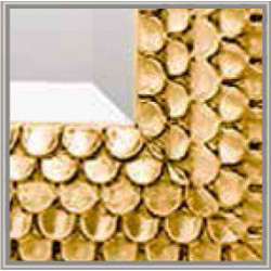 3359 Wooden + wood pulp mirror frame, gold or silver leaf handmade finished
