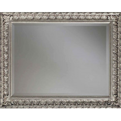 3361 Wooden + wooden pulp mirror frame, gold or silver leaf handmade finished