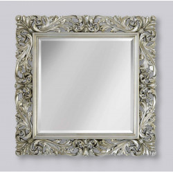 3362 Wooden + wooden pulp mirror frame, gold or silver leaf handmade finished