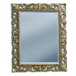 3364 Wooden + wooden pulp mirror frame, gold or silver leaf handmade finished