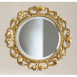 3367 Wooden mirror frame, gold or silver leaf handmade finished