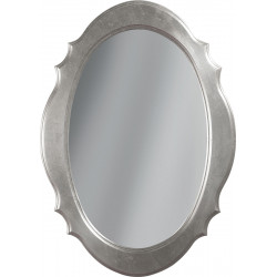 3371 Wooden mirror frame, gold or silver leaf, or silver and ivory lacquer handmade finished