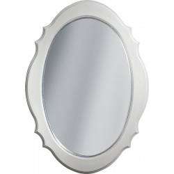 3371 Wooden mirror frame, gold or silver leaf, or silver and ivory lacquer handmade finished