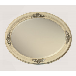 3372 Wooden + wood pulp mirror frame, gold or silver leaf, gold/silver-silver gold, or gold/silver + lacquer handmade finished