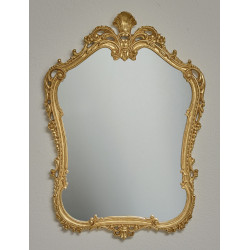 3376 Wooden  and wooden pulp mirror frame, gold or silver leaf handmade finished