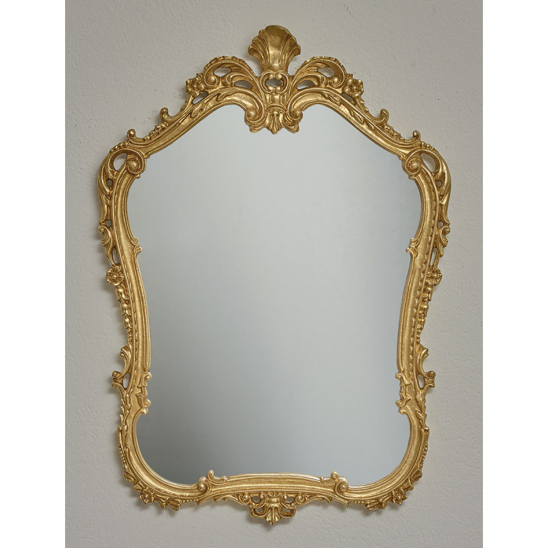 3376 Wooden and wooden pulp mirror frame, gold or silver leaf handmade finished 3376 Wooden and wooden pulp mirror frame, gold or silver leaf handmade finished