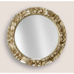 3379 Wooden  and wooden pulp mirror frame, gold or silver leaf handmade finished