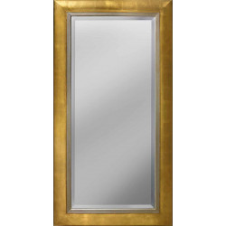 3383 Wooden  mirror frame, gold or silver leaf handmade finished