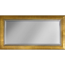 3383 Wooden  mirror frame, gold or silver leaf handmade finished