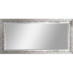 3385 Wooden  and wooden pulp mirror frame, silver leaf handmade finished as photo
