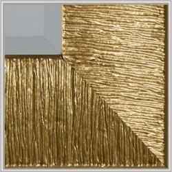 3386 Wooden + wood pulp mirror frame, gold or silver leaf handmade finished as photo