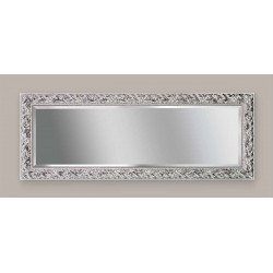 3391 Wooden and wooden pulp mirror frame, silver leaf handmade finished as photo