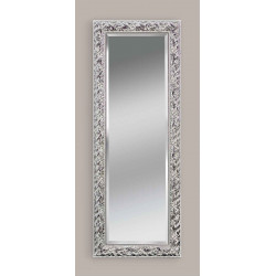 3391 Wooden and wooden pulp mirror frame, silver leaf handmade finished as photo