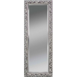 3391 Wooden and wooden pulp mirror frame, silver leaf handmade finished as photo