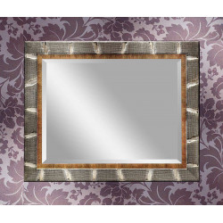 3392 Wooden and wooden pulp mirror frame, gold-silver leaf handmade finished as photo