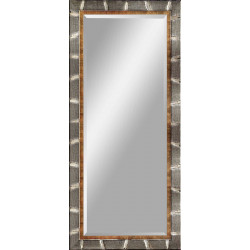 3392 Wooden and wooden pulp mirror frame, gold-silver leaf handmade finished as photo