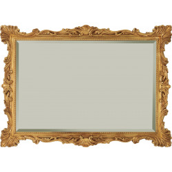 3397R Wooden and wooden pulp mirror frame, gold or silver leaf handmade finished