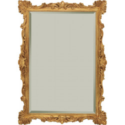 3397R Wooden and wooden pulp mirror frame, gold or silver leaf handmade finished