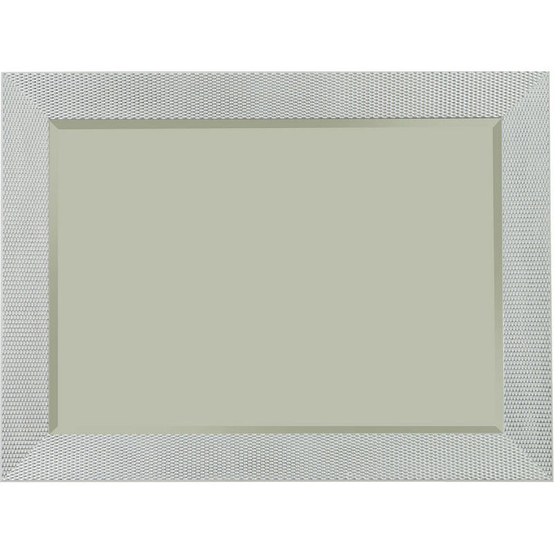 3398 Wooden and wooden pulp mirror frame, silver leaf and white lacquer handmade finished 3398 Wooden and wooden pulp mirror frame, silver leaf and white lacquer handmade finished