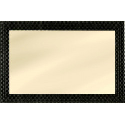 3399 Wooden mirror frame, glossy or opaque black lacquer handmade finished