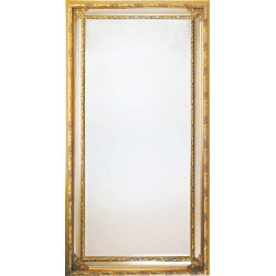 3193  Wooden mirror frame, gold leaf and lacquer as photo finished