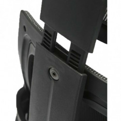 501 Wow office chair with black or white structure grey netting upholstered