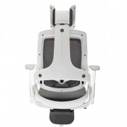 501 Wow office chair with black or white structure grey netting upholstered