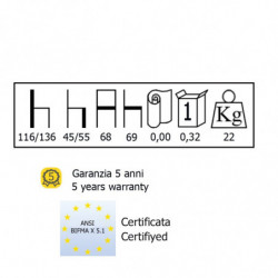 501 Wow office chair with black or white structure grey netting upholstered