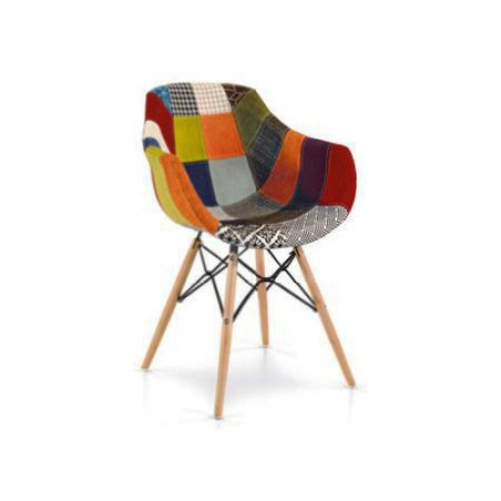 898N   Patchwork upholstered chair