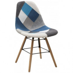 899  Patchwork colour upholstered chair