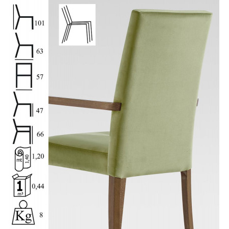005/IH-IB  High or low version beech wood raw or finished stackable chair