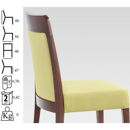 006  Raw or finished beech wood chair, finishing to choice
