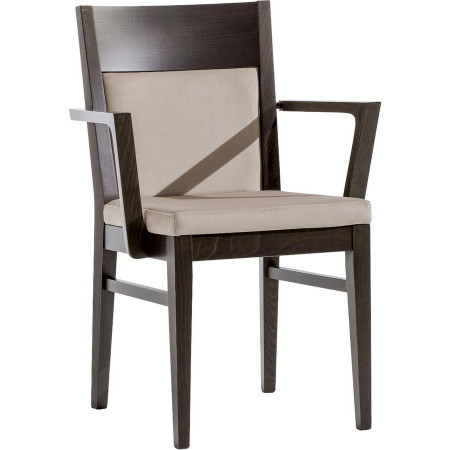 011C  Beech wood armchair, finishing to choice