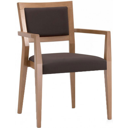 021C  Beech wood armchair, finishing to choice