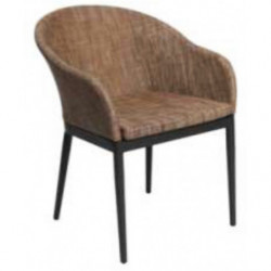 954 aluminium armchair, fabric 3 colours upholstered