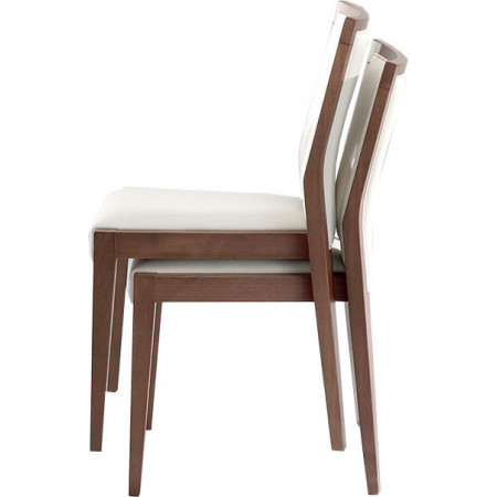 022  Beech wood stackable chair, finishing to choice