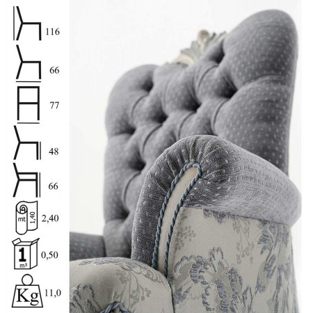 045C  Beech wood raw or finished armchair