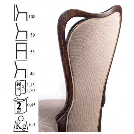 051  Beech wood raw or finished chair