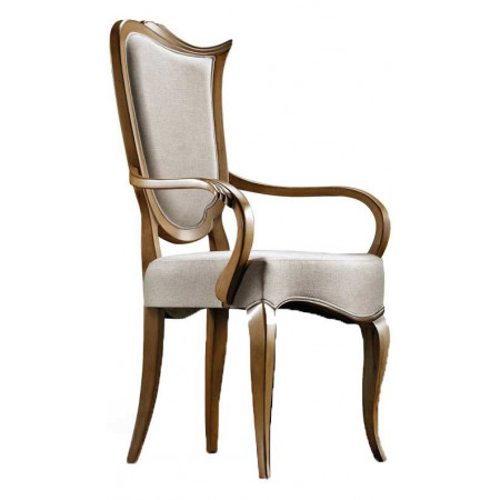 055C  Beech wood raw or finished armchair