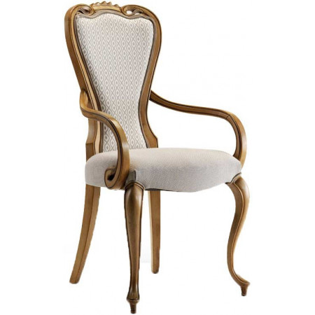 064C  Beech wood raw or finished armchair