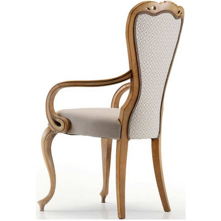 064C  Beech wood raw or finished armchair
