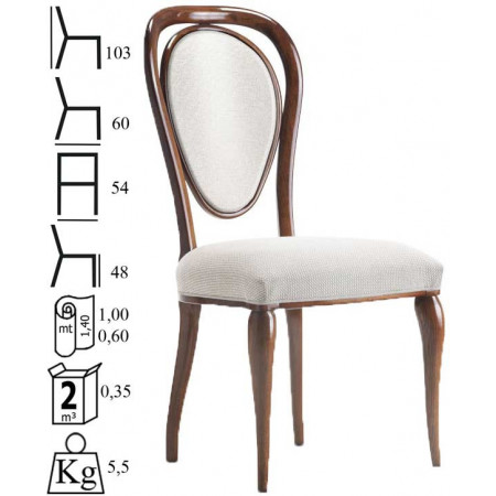 071  Beech wood raw or finished chair