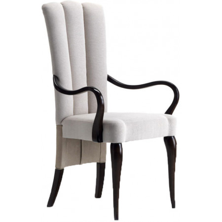 076C  Beech wood raw or finished armchair