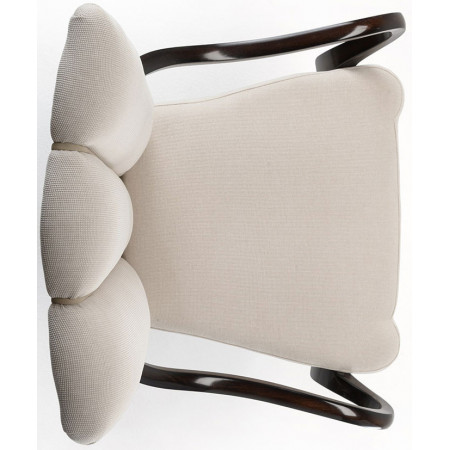 076C  Beech wood raw or finished armchair