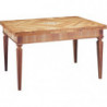 202L  Raw or finished folding table with inlaid top, finishings to choice