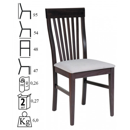176  Raw or finished beech wood chair, finishing to choice